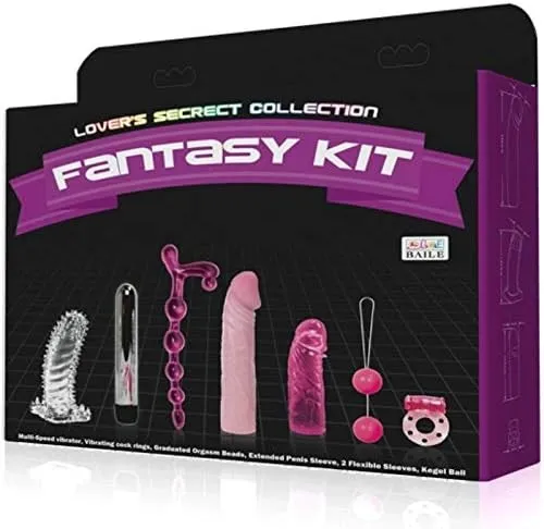 Baile - Kit VIBRADOR FANTASY KIT (FUCSIA) KT874DH