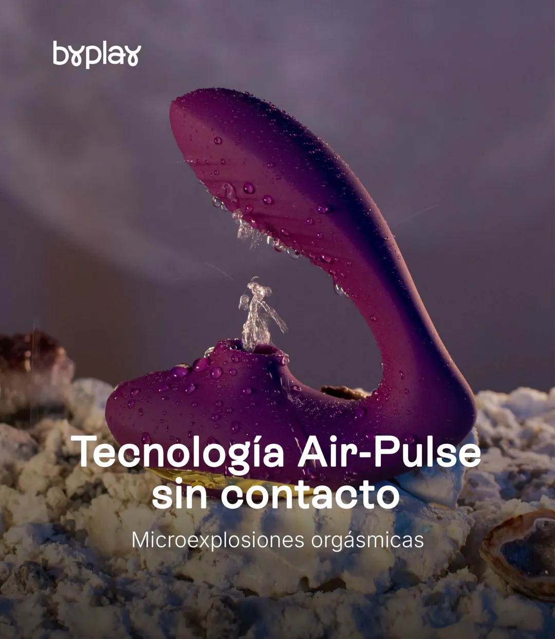 Vibrador Y SUCCIONADOR 10V 10/3CM (MORADO) VBR1762BR