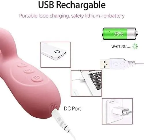 Vibrador ESTIMULADOR TERMICO TELESCOPICO 7V 23/14/3.5CM (LILA) USB VBR2001DH