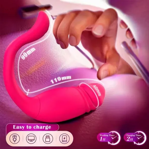 Huevo CON APP 9V 11.9/4CM USB (FUCSIA) HV1773DH