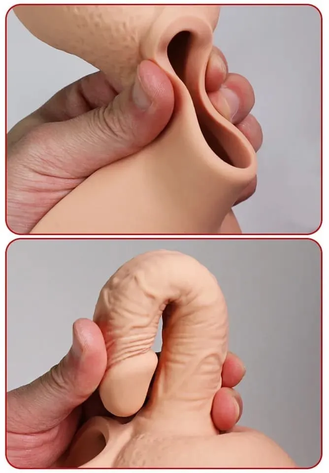 Arnes CON DILDO PARA DOBLE PENETRACION 13/3CM (PIEL) RNS1700DH