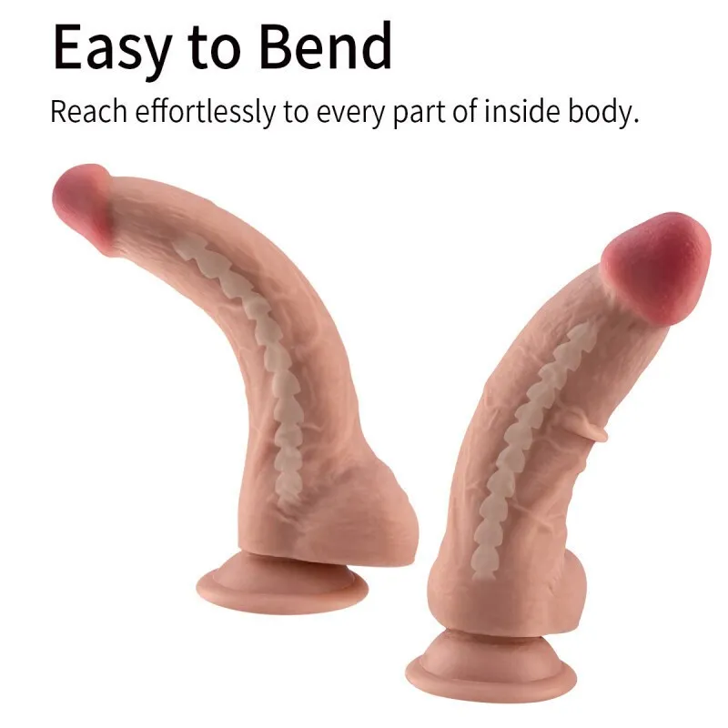 Dildo CON TEST 7.9´ SLIDING 20/14/4.5CM (PIEL) DLD1536DH