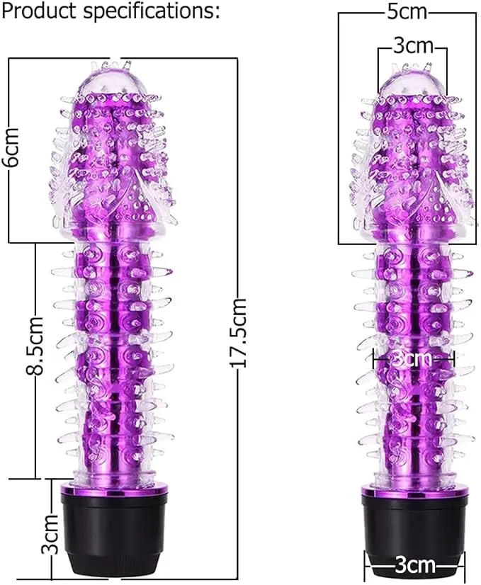 Vibrador MINI PUNTOS VG 17/2.5CM 2AAA (LILA) VBR1852DH