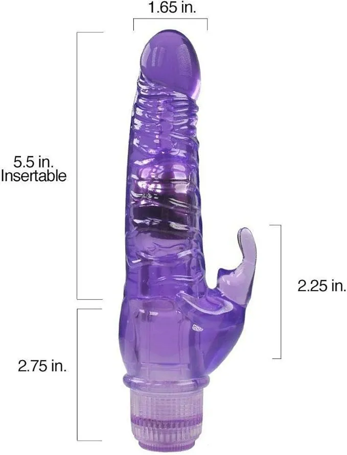 Vibrador RABBIT ROTATIVO CLIMBLING 21/18/4 CM 2AA LILA VBR179BR