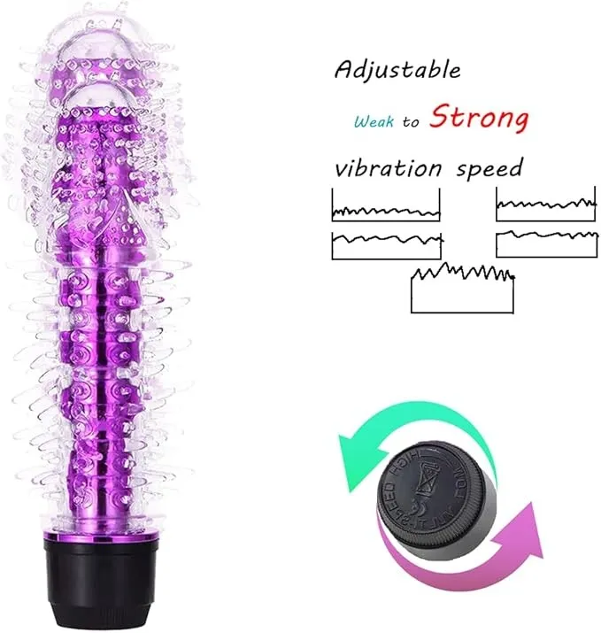 Vibrador MINI PUNTOS VG 17/2.5CM 2AAA (LILA) VBR1852DH
