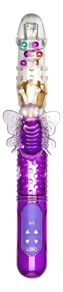 Vibrador RABBIT ROTATIVO MARIPOSA 29/14/3.5CM (FUCSIA) USB VBR1739DH