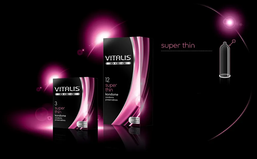 Condones VITALIS SUPER THIN ULTRA DELGADO*3 (ROSADO) CND1473TC