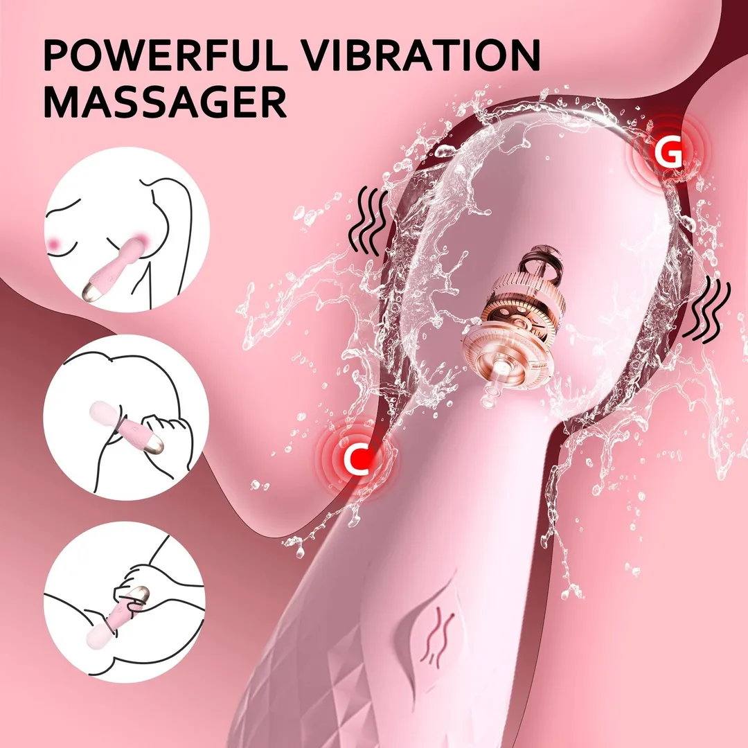 Lilo - Masajeador MINI HITACHI VARITA MAGICA LILO 10V 10/2CM (ROSADO) USB MSJ903HL