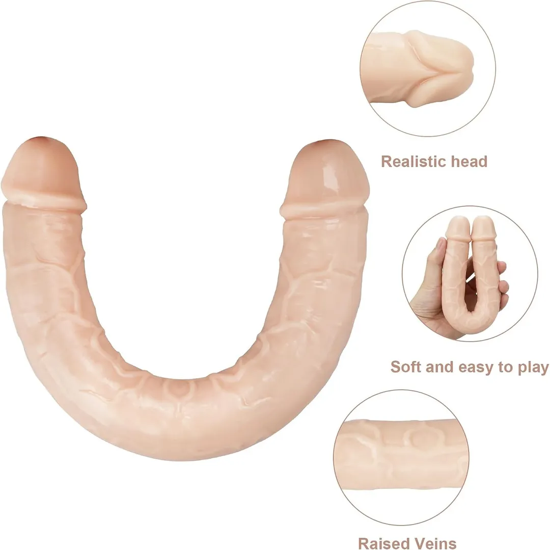 Dildo DOBLE 17´ 43/4 CM (PIEL) DLD1166DH