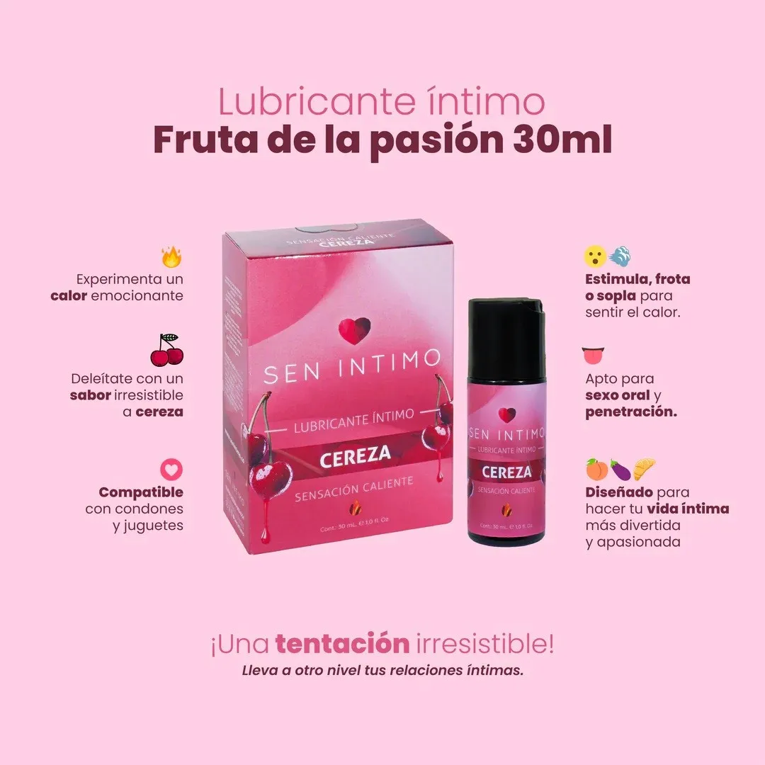 Sen Intimo - Lubricante CALIENTE -SEN INTIMO- 30 ML (CEREZA) LBR1985TC 