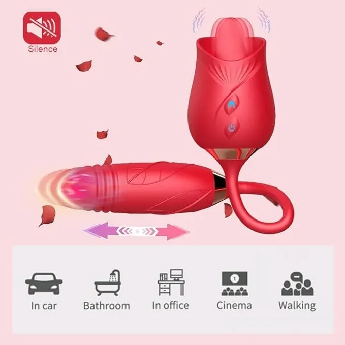 Estimulador Y VIBRADOR ROSA 10V USB (ROJO) STM1478BR
