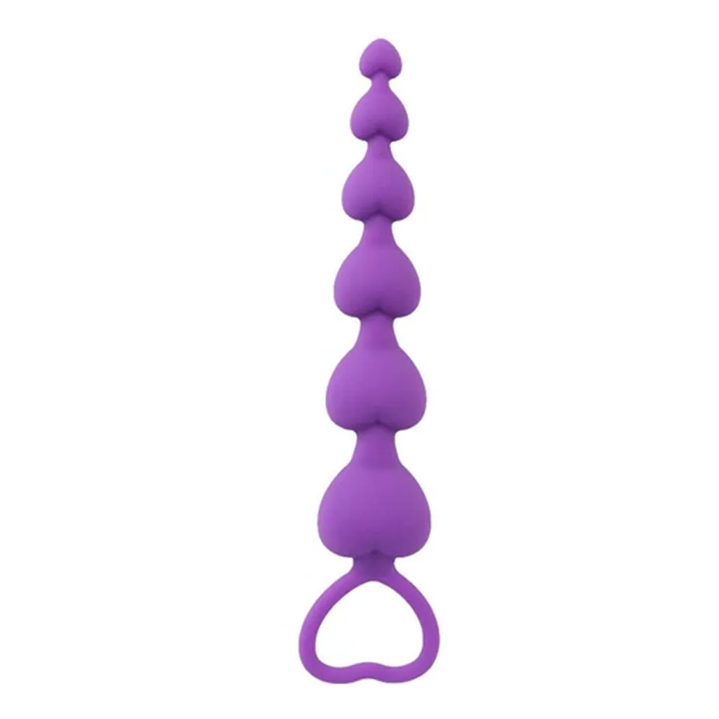 Bolas ANALES HEART 6 CORAZONES 14 CM (MORADO) BLS260BR