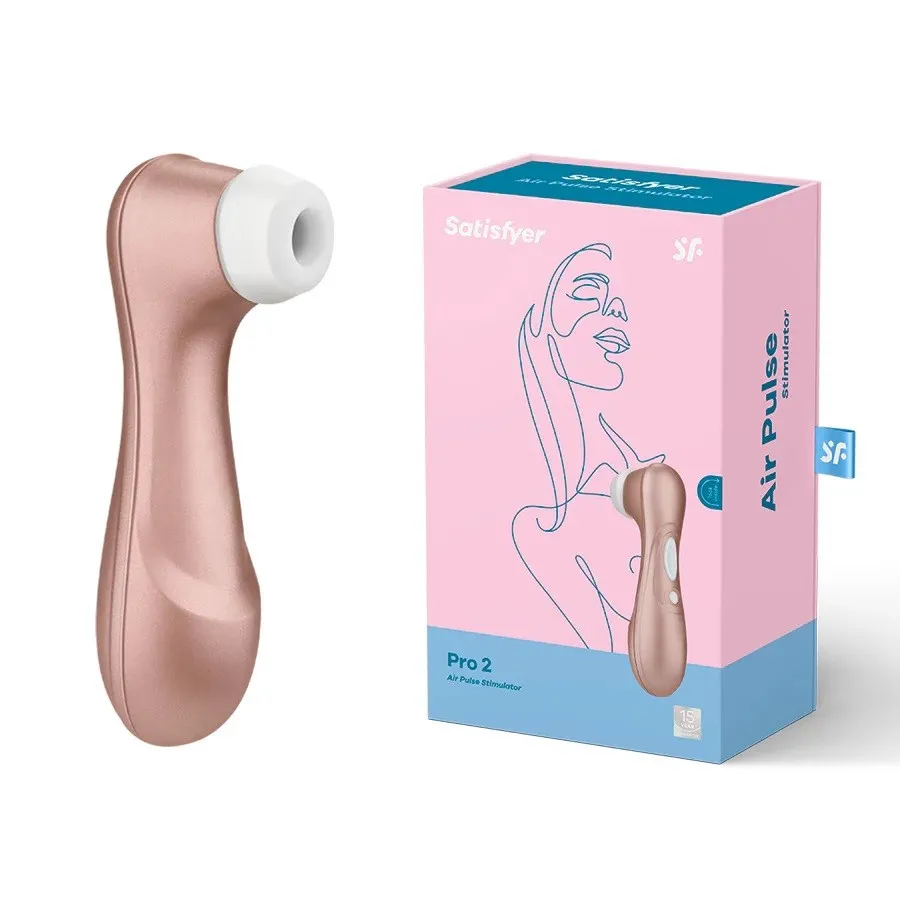 Satisfyer - Succionador PRO 2 11V 16/4CM USB (ORO ROSA) SCC243DH