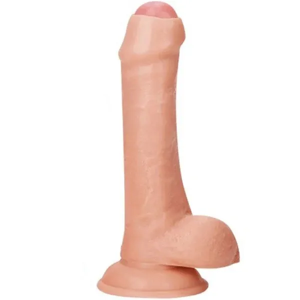 Dildo CON TEST 8.2´ CON PREPUCIO 21/15/4.5CM (PIEL) DLD2059DH