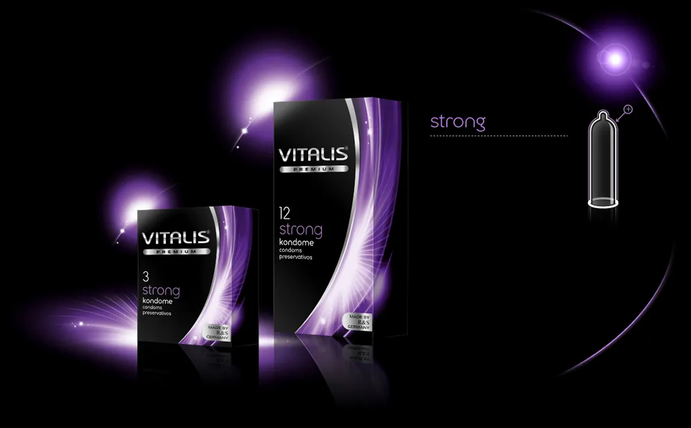 Condones VITALIS STRONG *3 + GROSOR (LILA) CND1690TC