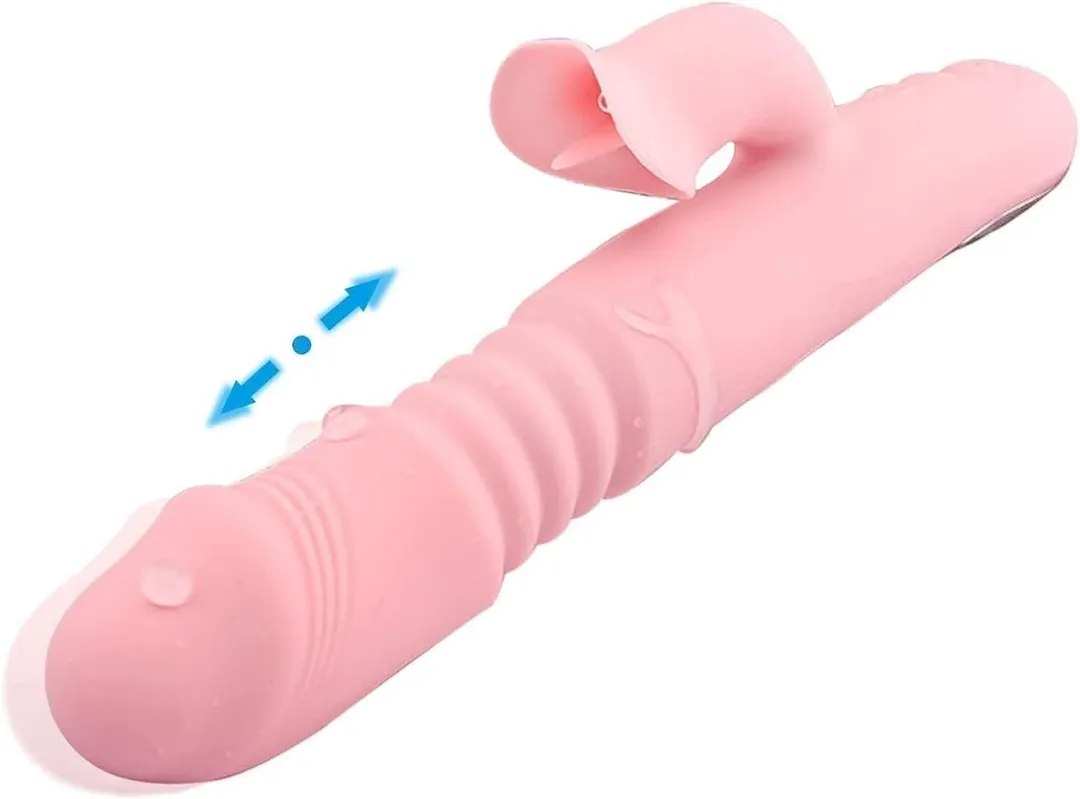 Vibrador ESTIMULADOR TERMICO TELESCOPICO 7V 23/14/3.5CM (ROSADO) USB VBR1827BR