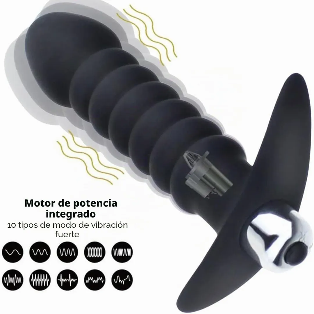 Estimulador ANAL ONDAS FENIX 1V 14/10/3CM 3BOTON (NEGRO) STM1114BR