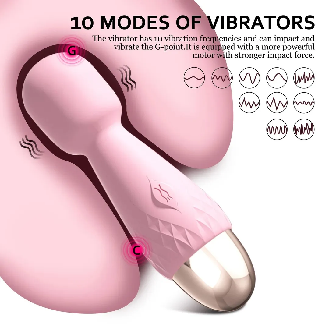 Lilo - Masajeador MINI HITACHI VARITA MAGICA LILO 10V 10/2CM (ROSADO) USB MSJ903HL