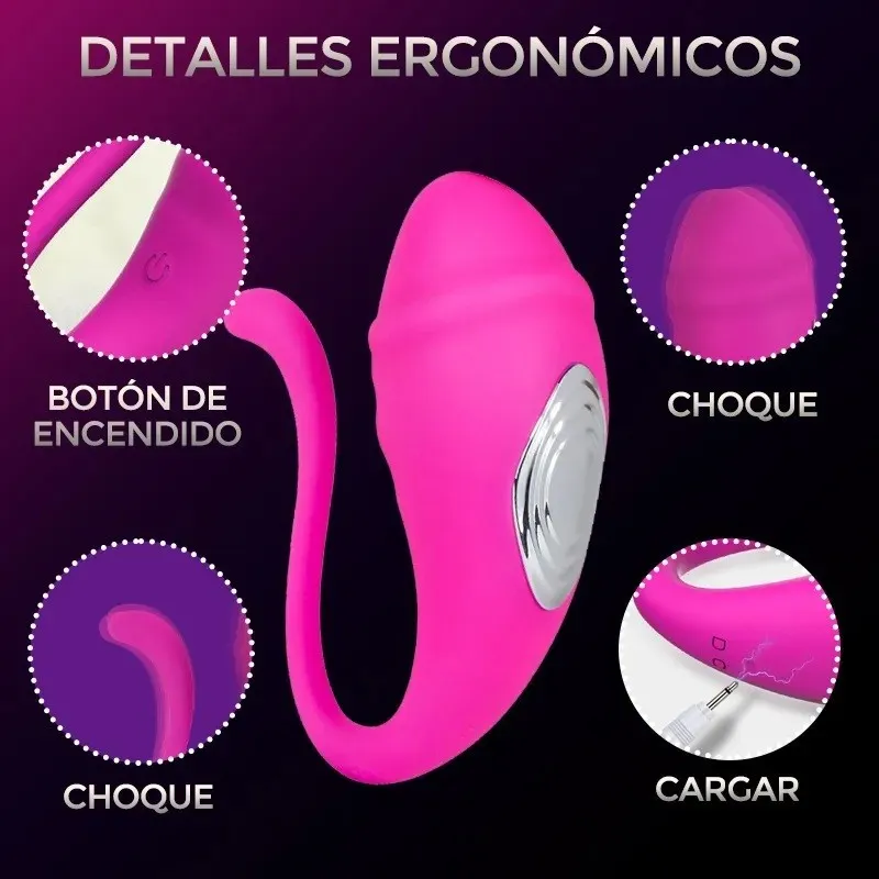 Huevo CON APP BALLENA 9V 9.5/3.3CM USB (FUCSIA) HV1423ND