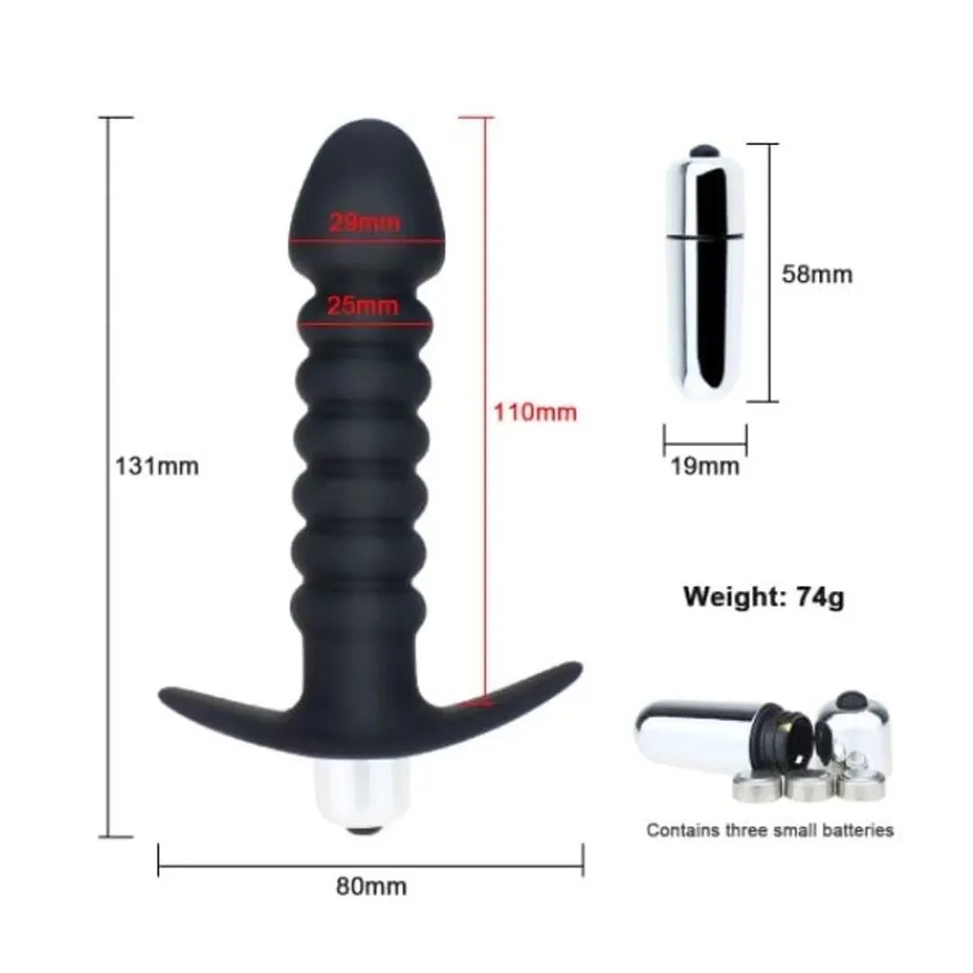 Estimulador ANAL ONDAS FENIX 1V 14/10/3CM 3BOTON (NEGRO) STM1114BR
