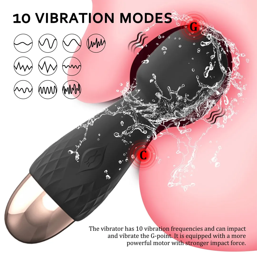 Lilo - Masajeador MINI HITACHI VARITA MAGICA LILO 10V 10/2CM NEGRO USB MSJ1007HL