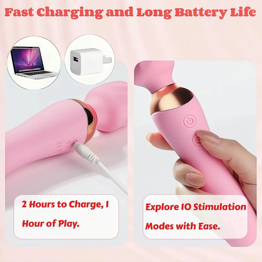 Masajeador HITACHI 10V 20/4CM USB (ROSADO) MSJ2017DH