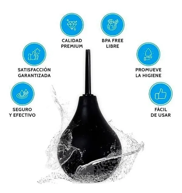 Ducha ANAL/VAGINAL TL 220ML (NEGRA) DHC231DH