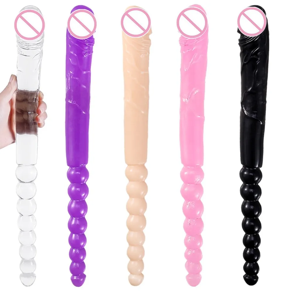 Dildo DOBLE ROSARIO 18.9´ 48/3 CM (FUCSIA) DLD1379DH