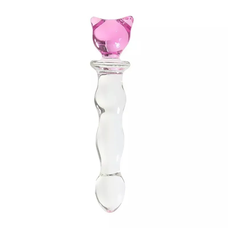 Dildo VIDRIO GATITO TM 18/14/3.0 (ROSA) DLD1100DH 