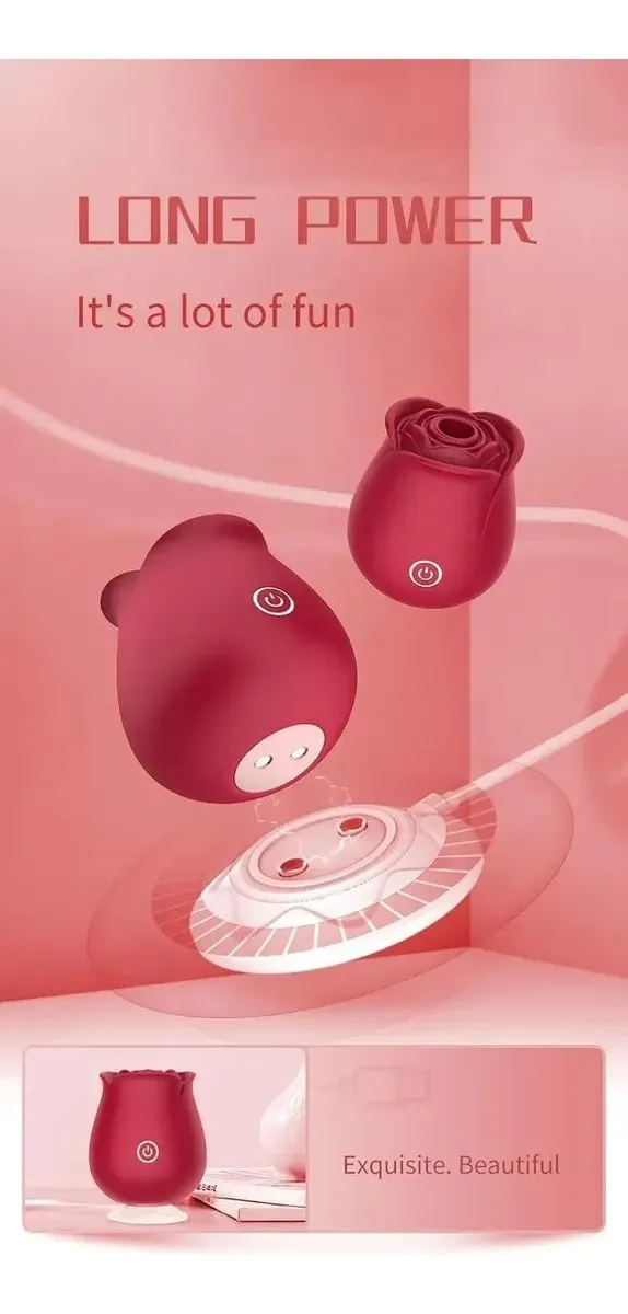 Succionador ROSA 7V 6.2/5.8CM USB (ROJO) SCC2015DH