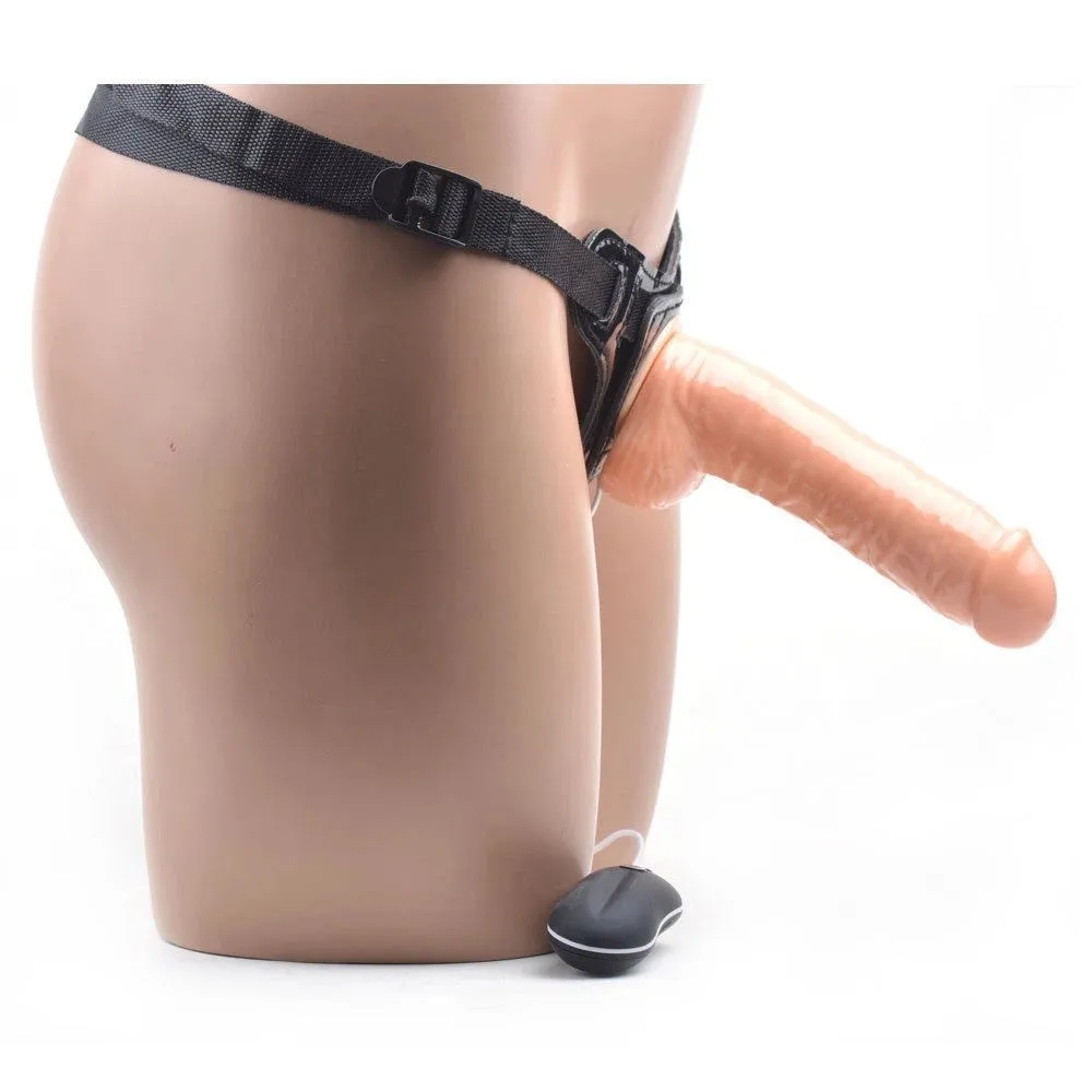 Arnes CON DILDO CONTROL 7' 10V 18/3.5CM (PIEL) RNS1992DH