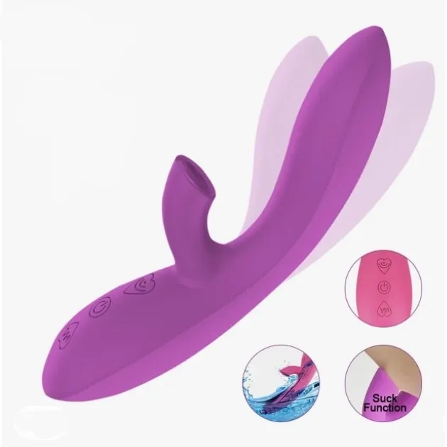Vibrador SUCCIONADOR 12V 19/3.8CM (LILA) USB VBR1790DH