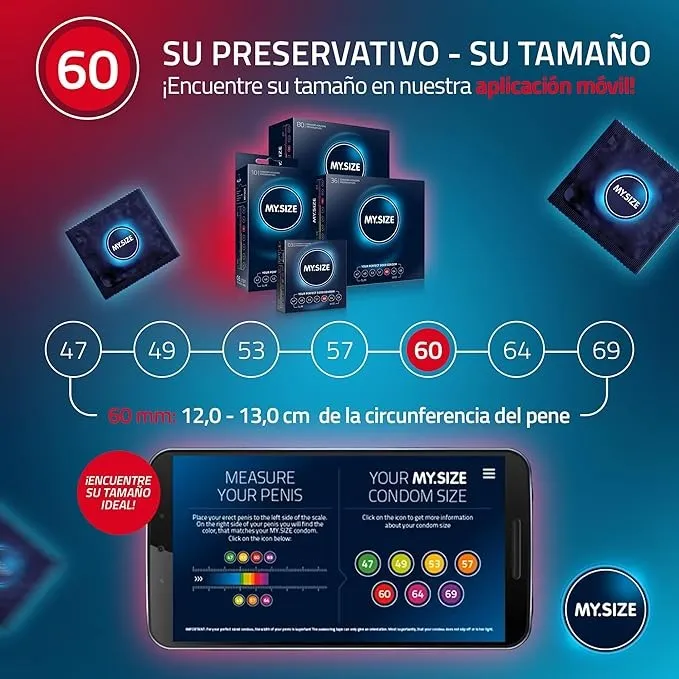 Condones MY SIZE 60*3 CND455TC