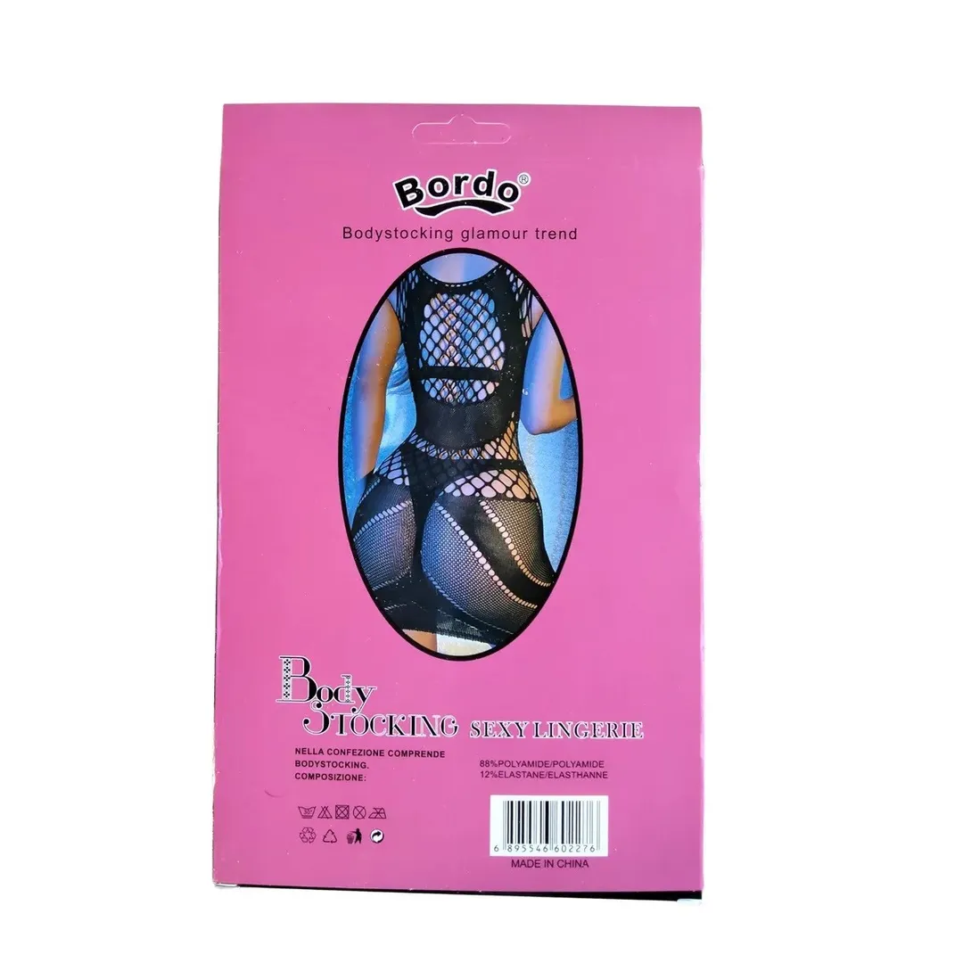 Lencería MALLAS VESTIDO BORDO 60227 (NEGRO) MLL1894CMB