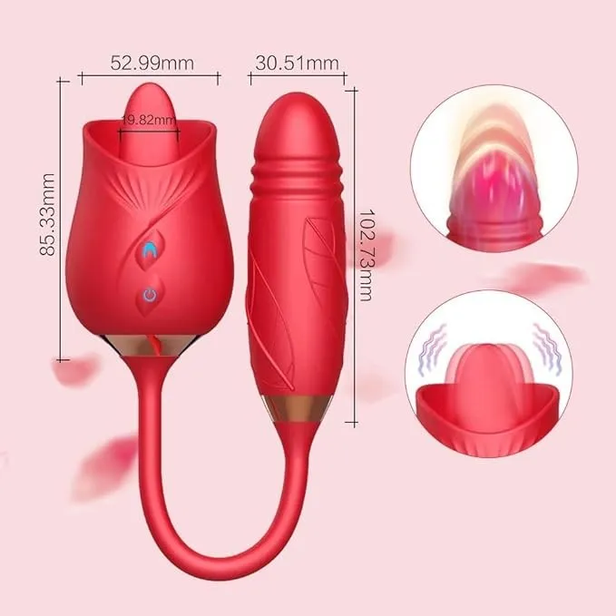 Estimulador Y VIBRADOR ROSA 10V USB (ROJO) STM1478BR