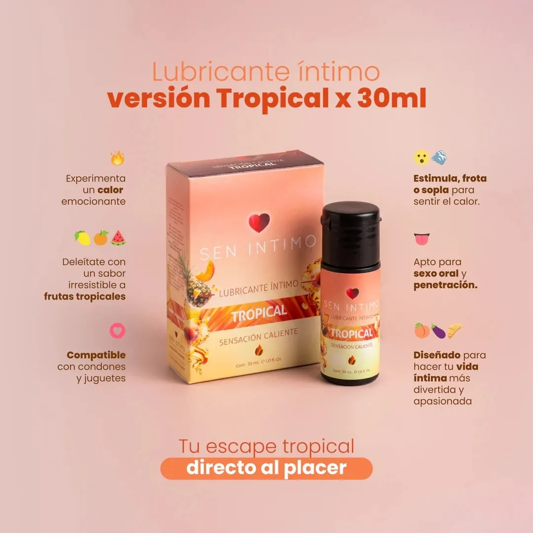 Lubricante CALIENTE -SEN INTIMO- 30 ML (TROPICAL) LBR1984TC 