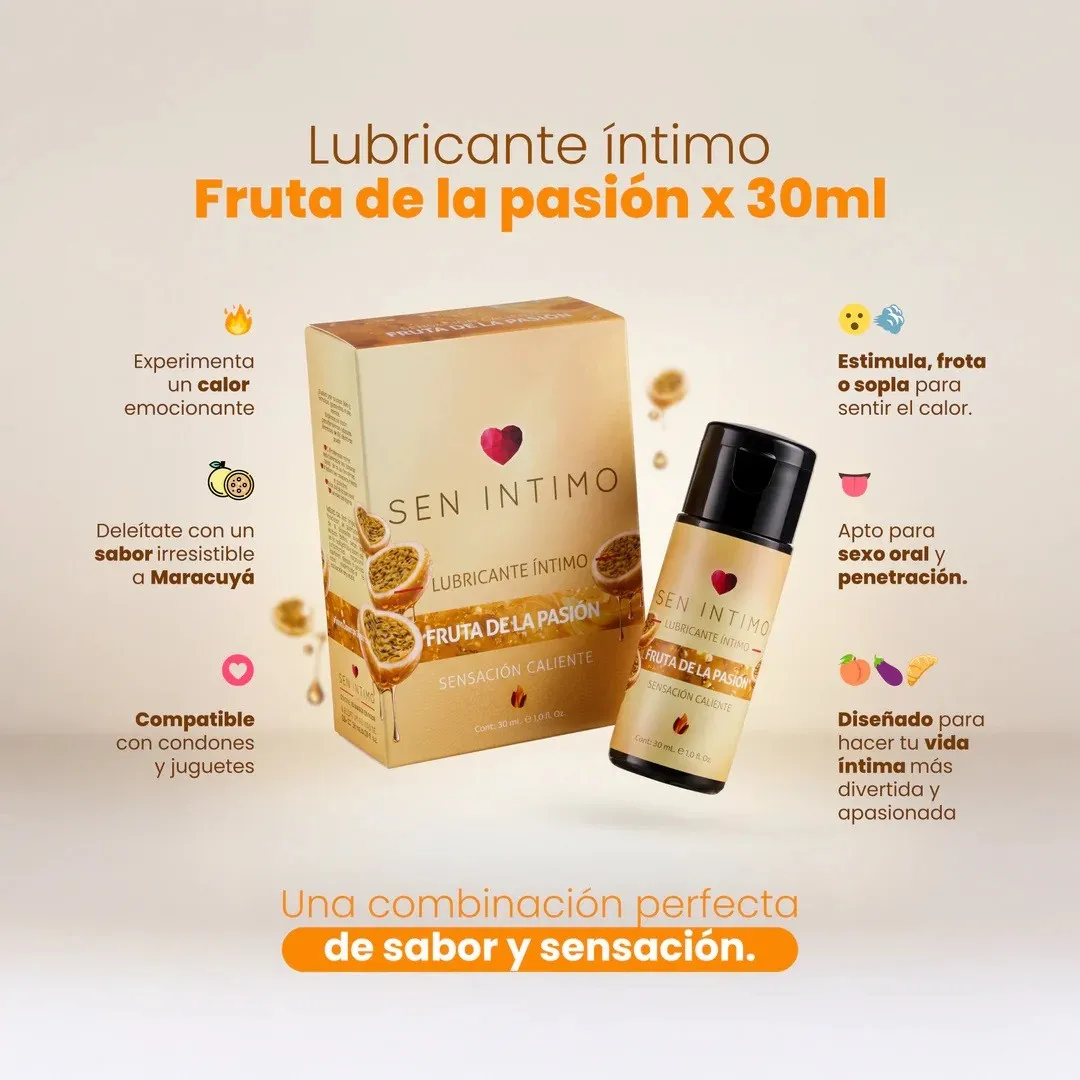 Lubricante CALIENTE -SEN INTIMO- 30 ML (FRUTA DE LA PASION) LBR1983TC 