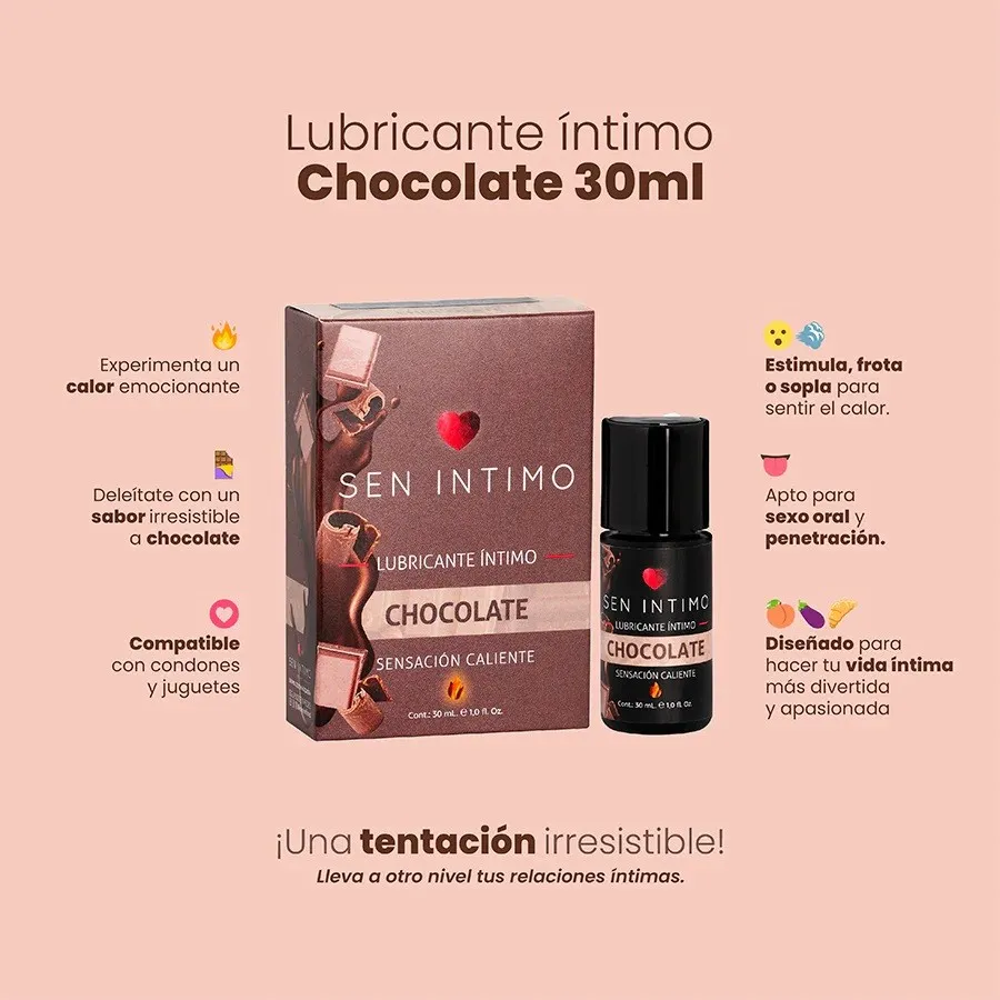 Sen Intimo - Lubricante CALIENTE -SEN INTIMO- 30 ML (CHOCOLATE) LBR428TC 
