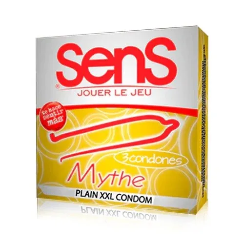 Condones SENS MYTHE XXL EXTRAGRANDE*3 (DORADO) CND1247BR
