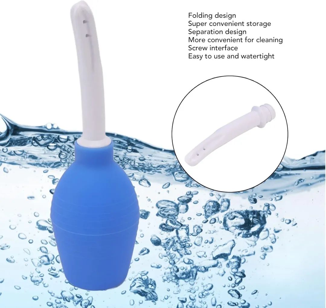 Ducha ANAL/VAGINAL CURVA TXL 310ML (AZUL) DHC888BR