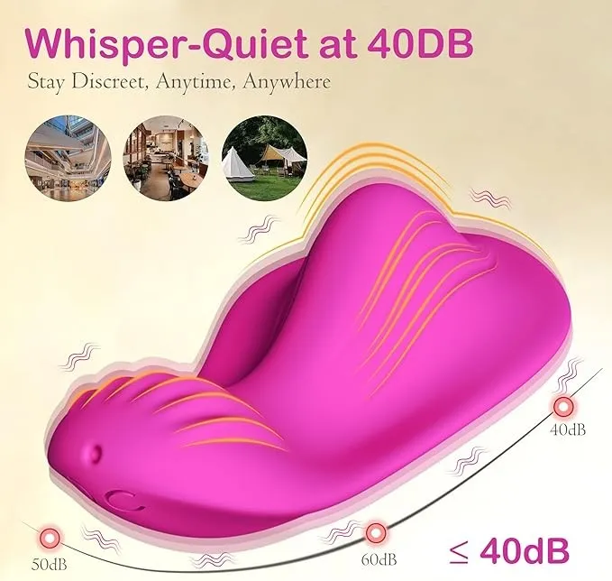 Estimulador PANTY CON APP 9V 8.5/4.1CM USB (FUCSIA) STM1776DH