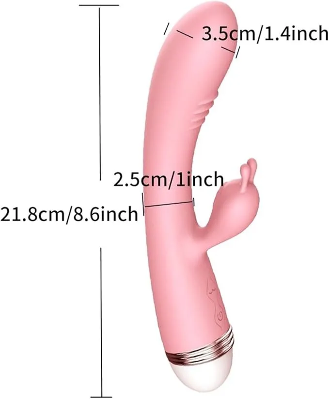 Vibrador RABBIT LILO 10V 21.8/13/3.5CM (ROSADO) USB VBR433DH