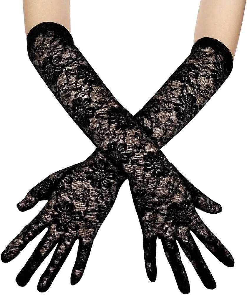 Guantes DE ENCAJE (NEGRO) GNT1912MD