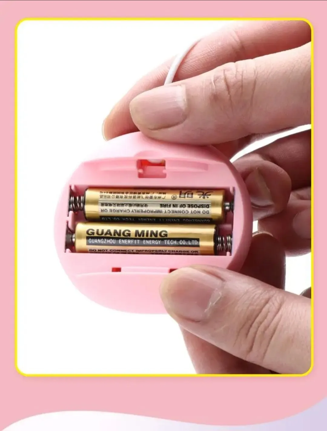 Huevo ALAMBRICO CONTROL ALMEJA 5.3/2.5 CM 2AAA (ROSADO) HV765BR