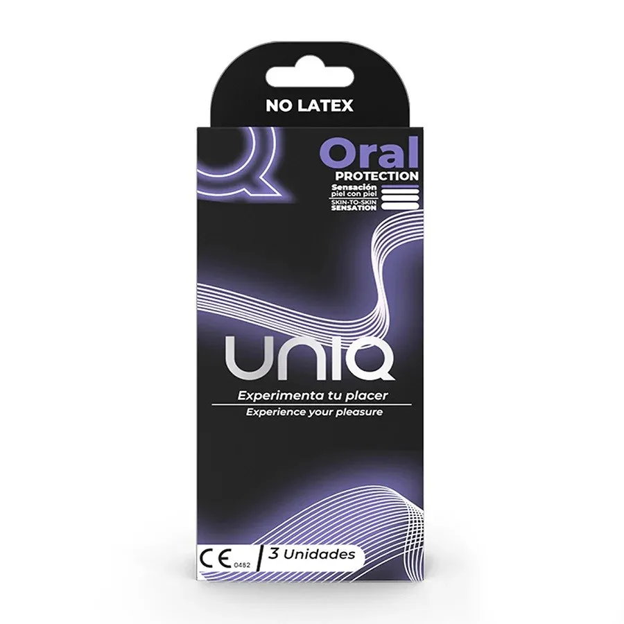 Condones UNIQ PARA SEXO ORAL MASCARILLA FACIAL*3 CND457TC