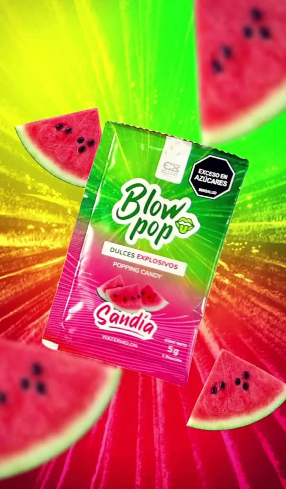 Polvo SABORIZADO EXPLOSIVO SEXO ORAL -5GR- (SANDIA) PLV1031BR