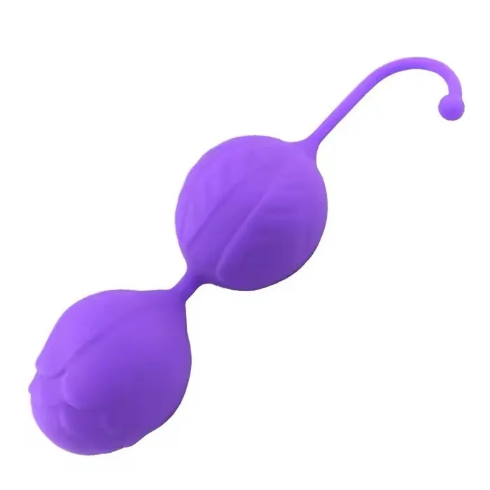 Bolas CHINAS DOBLES -DOCCO- 14/9.5/3.5 CM (MORADO) BLS1596DH