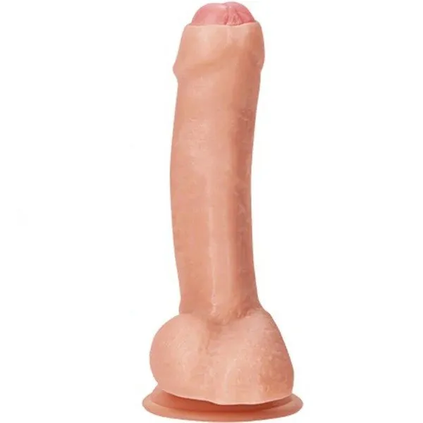 Dildo CON TEST 8.2´ CON PREPUCIO 21/15/4.5CM (PIEL) DLD2059DH