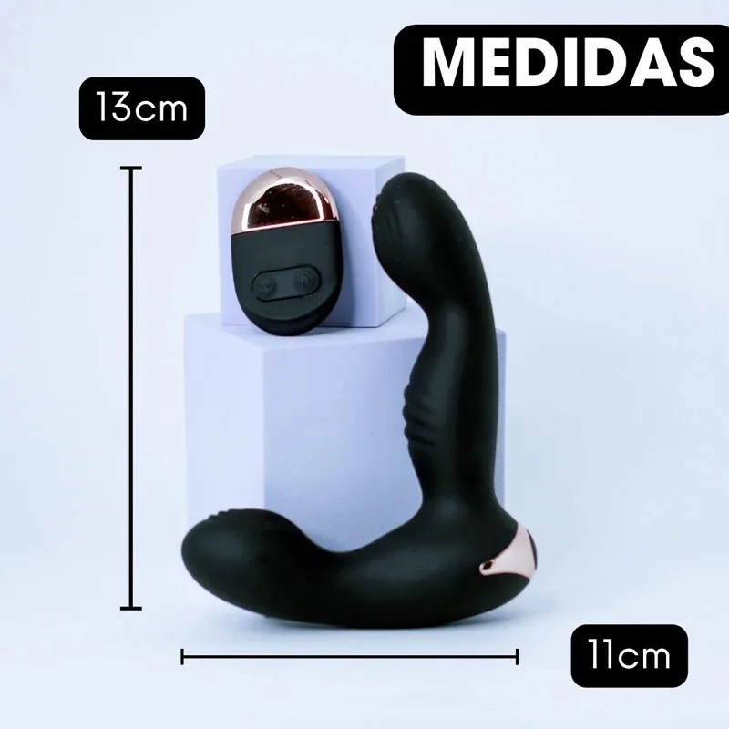Estimulador PROSTATICO CONTROL 9V 13/11/3CM (NEGRO) USB SMT1990DH
