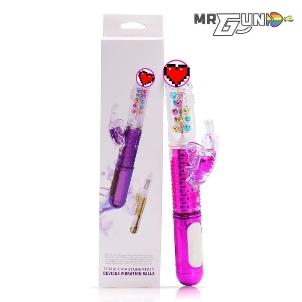 Vibrador RABBIT ROTATIVO MARIPOSA 29/14/3.5CM (FUCSIA) USB VBR1739DH